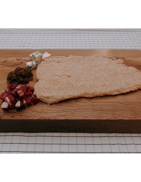 Cachopo - Jamón serrano, queso Cabrales y cebolla caramelizada 700 gr aprox