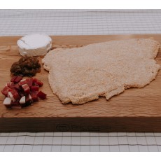 Cachopo - Jamón serrano, rulo de cabra y cebolla caramelizada 700 gr aprox