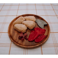 Pimientos rellenos carne empanados 500 gr