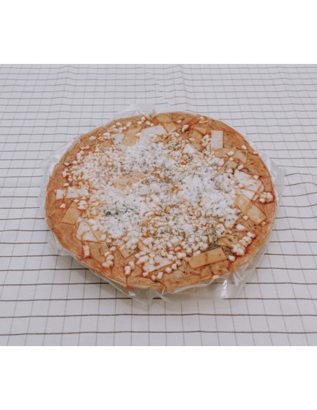 Pizza casera cuatro quesos 1 ud