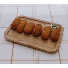 Croqueta jamón y pollo frita 6 uds