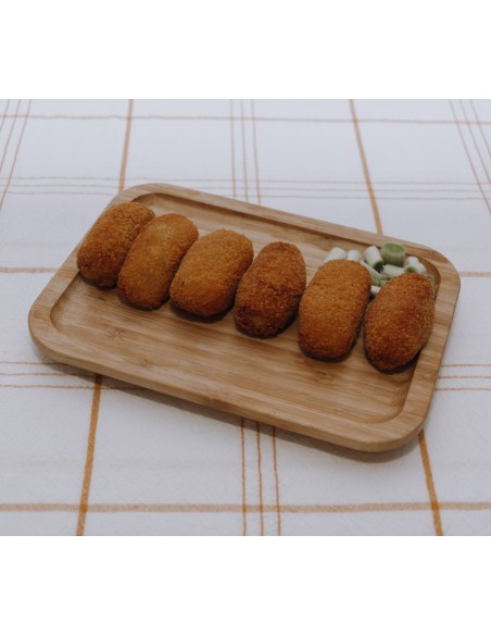 Croqueta jamón y pollo frita 6 uds
