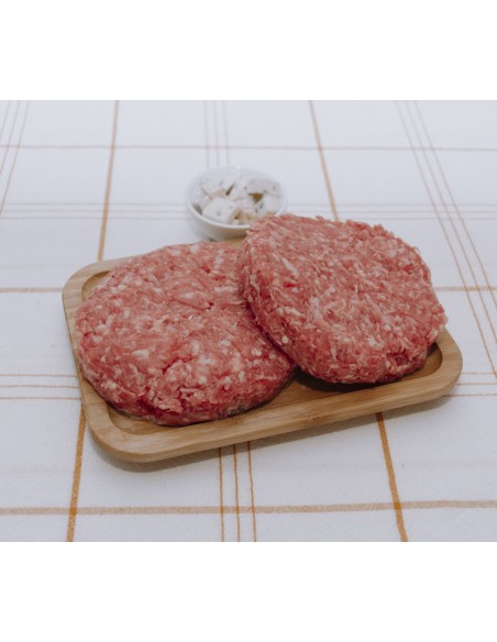 Burgers rellenas - Mozzarella, Emmental, cheddar y rulo de cabra 2 uds x 300 gr