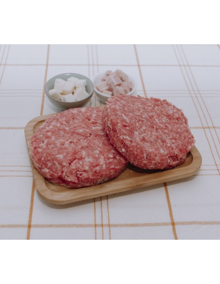 Burgers rellenas - Queso, bacon y piña 2 uds x 300 gr