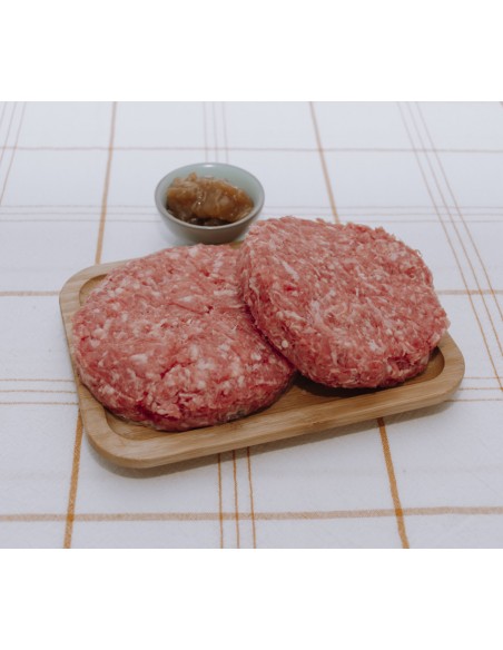Burgers rellenas - Rulo de cabra y cebolla caramelizada 2 uds x 300 gr