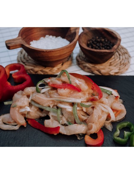 Preparado fajitas pollo con verduras 500 gr